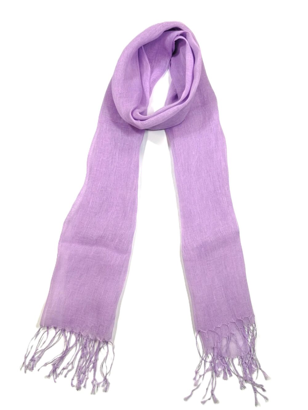 2879 Unisex 100% Linen Scarves and 71"x22" Lilac